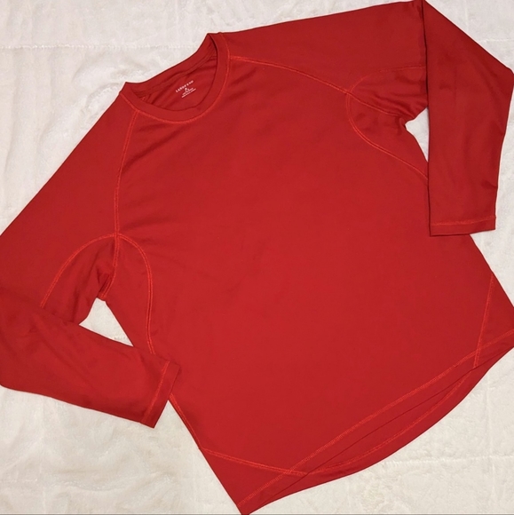 Lands' End Men's Long sleeve Red Athletic Base Layer Performance Shirt XL - Picture 1 of 7